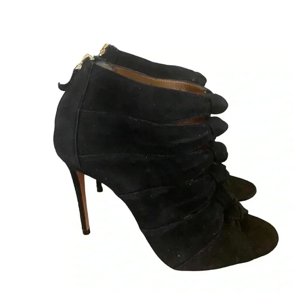 Aquazzura Nasiba Open Toe Stiletto Booties - Picture 3 of 9